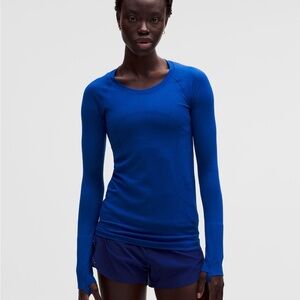 lululemon athletica Vibrant Blue Swiftly Tech Top